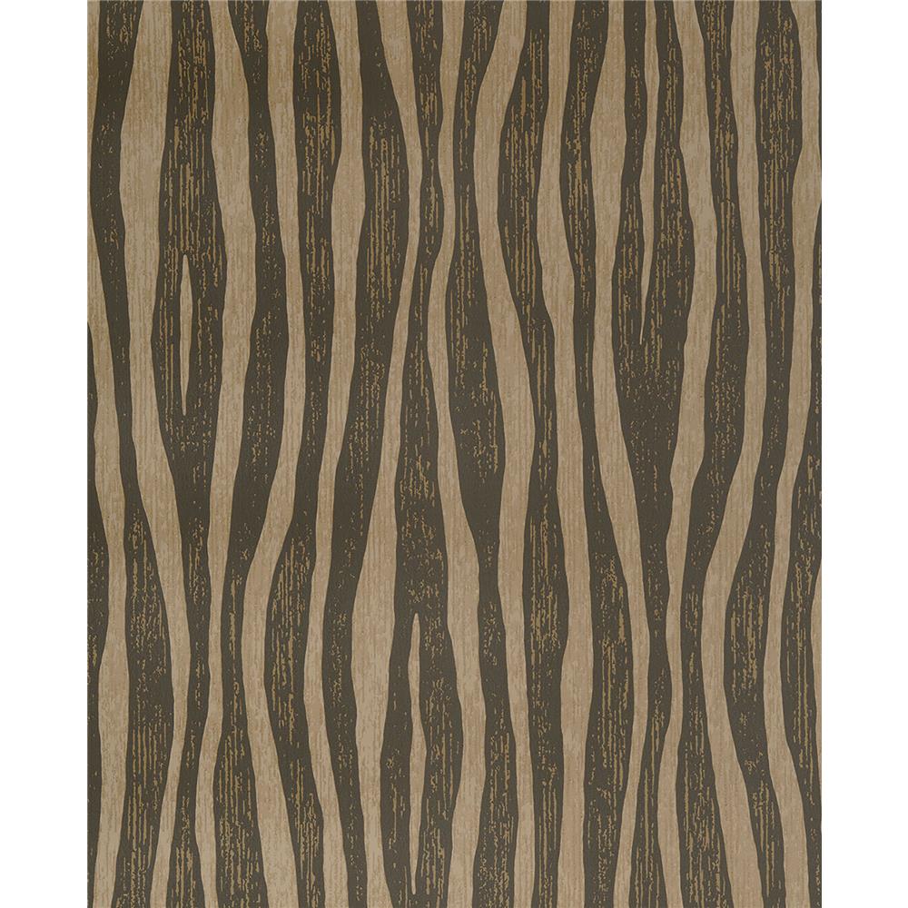 Eijffinger by Brewster 300553 Burchell Khaki Zebra Grit Wallpaper