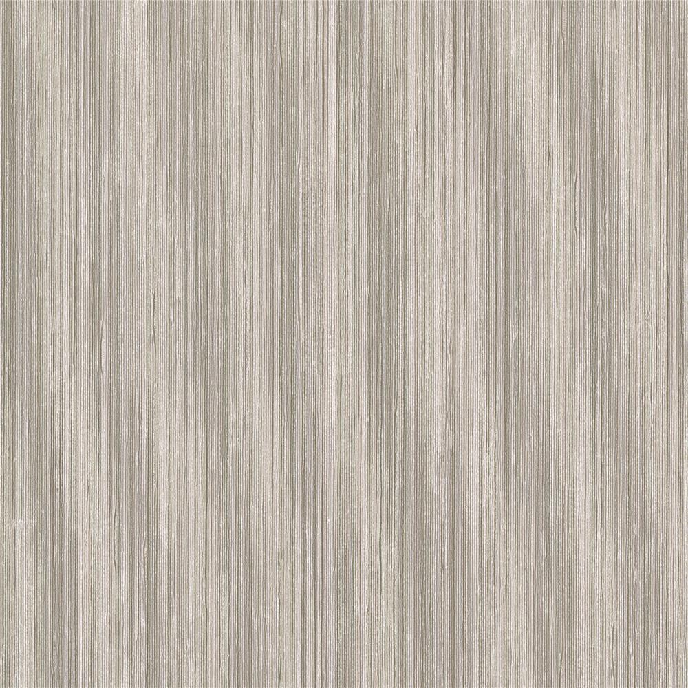 Warner Textures by Brewster 3097-68 Texture Taupe Stria Sidewall Wallpaper
