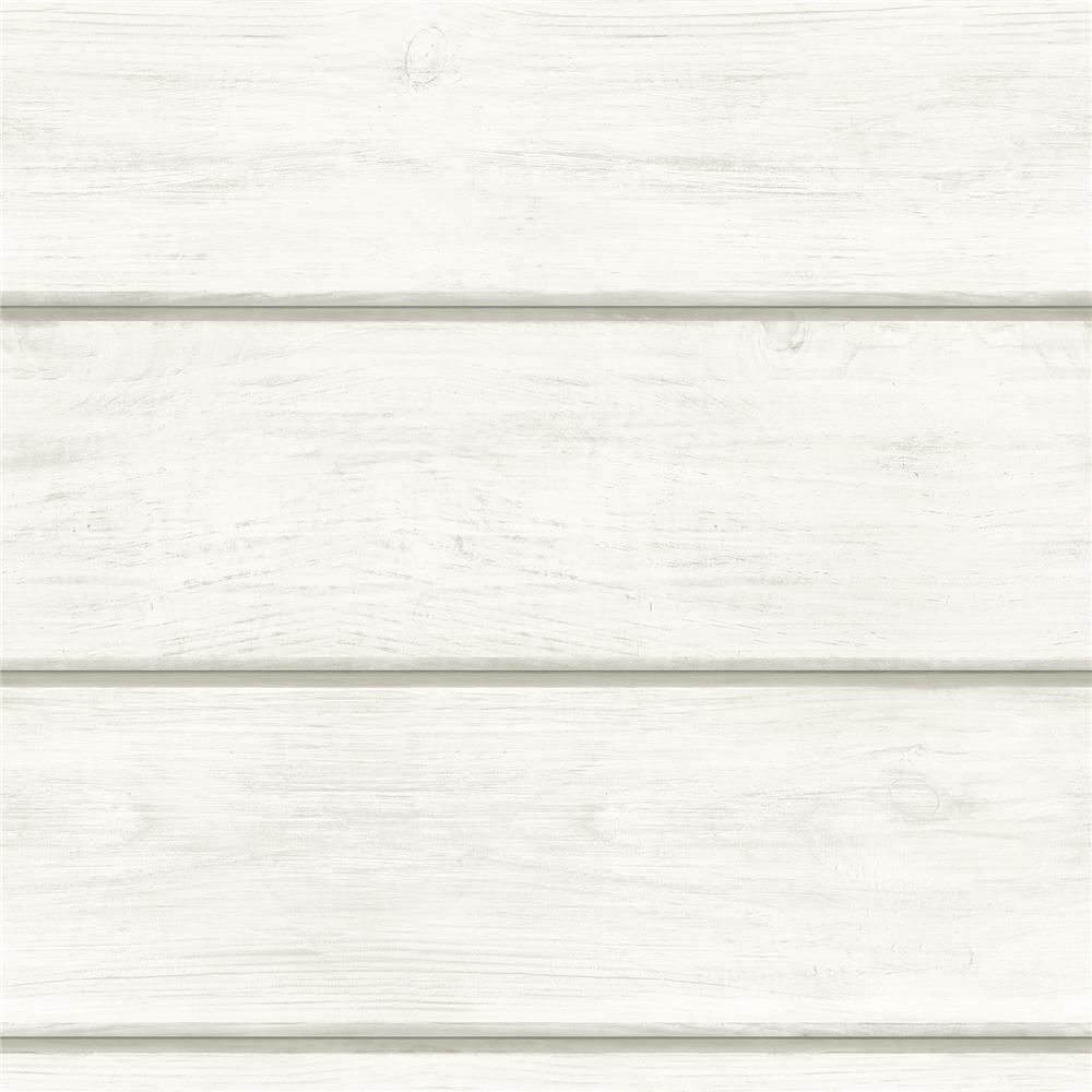 Chesapeake by Brewster 3115-12441 Farmhouse Susanna Off-White Wood Planks Wallpaper