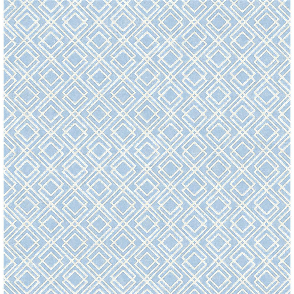 Chesapeake by Brewster 3117-24175 The Vineyard Napa Blue Geometric Wallpaper
