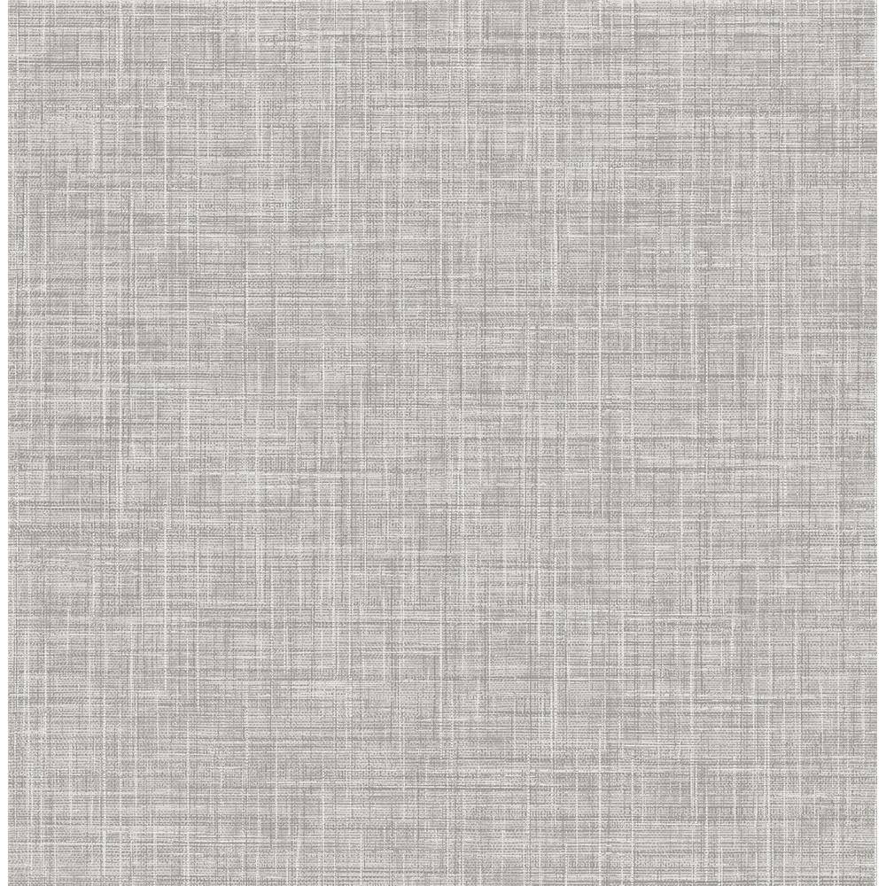 Chesapeake by Brewster 3117-24270 The Vineyard Mendocino Grey Linen Wallpaper