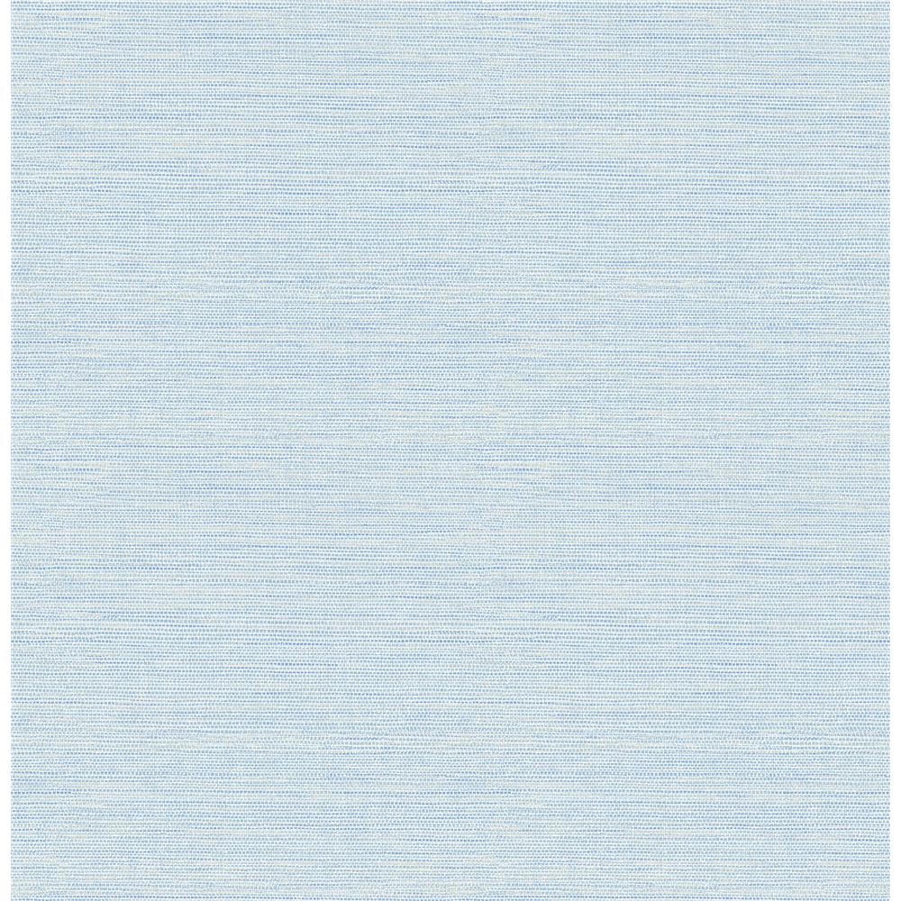 Chesapeake by Brewster 3117-24283 The Vineyard Agave Sky Blue Faux Grasscloth Wallpaper