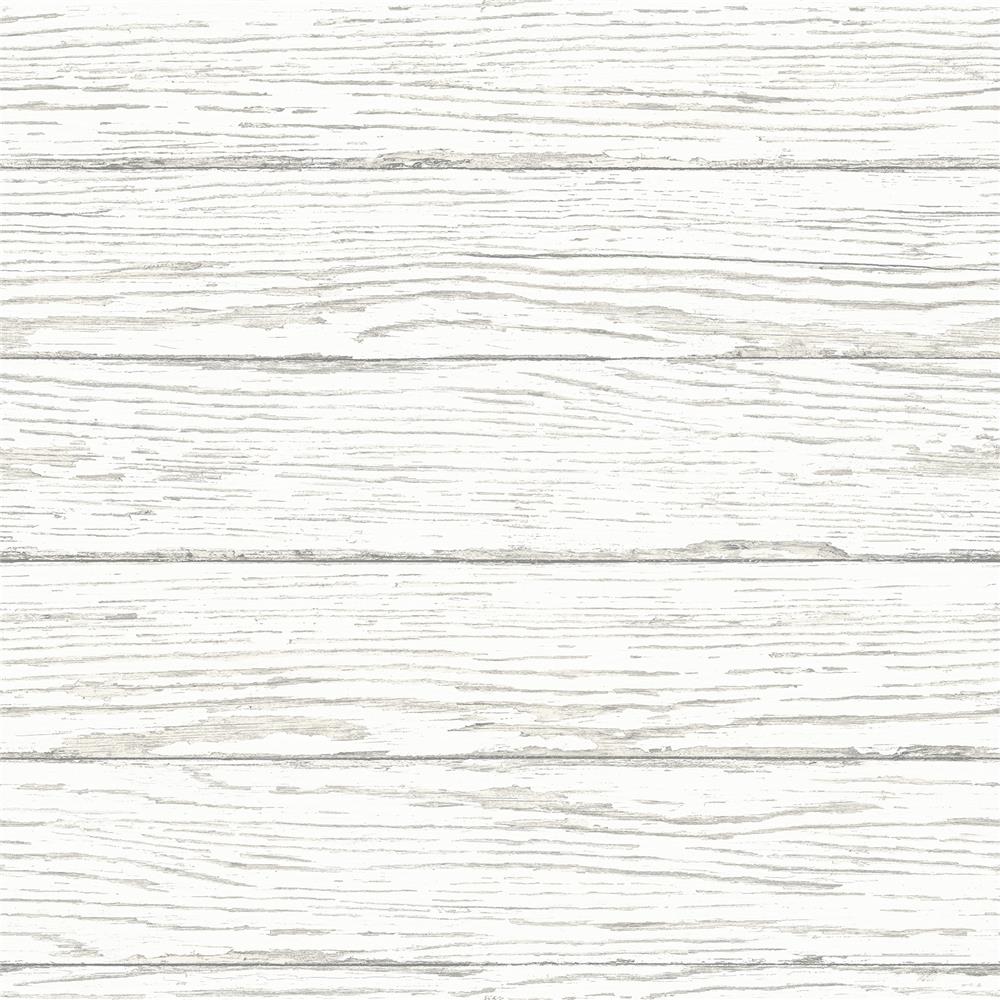 Chesapeake by Brewster 3120-13695 Sanibel Rehoboth White Distressed Wood Wallpaper