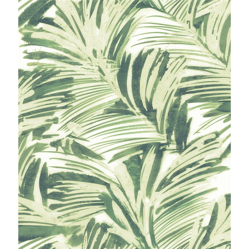 Chesapeake by Brewster 3120-13712 Sanibel Chaparral Green Fronds Wallpaper
