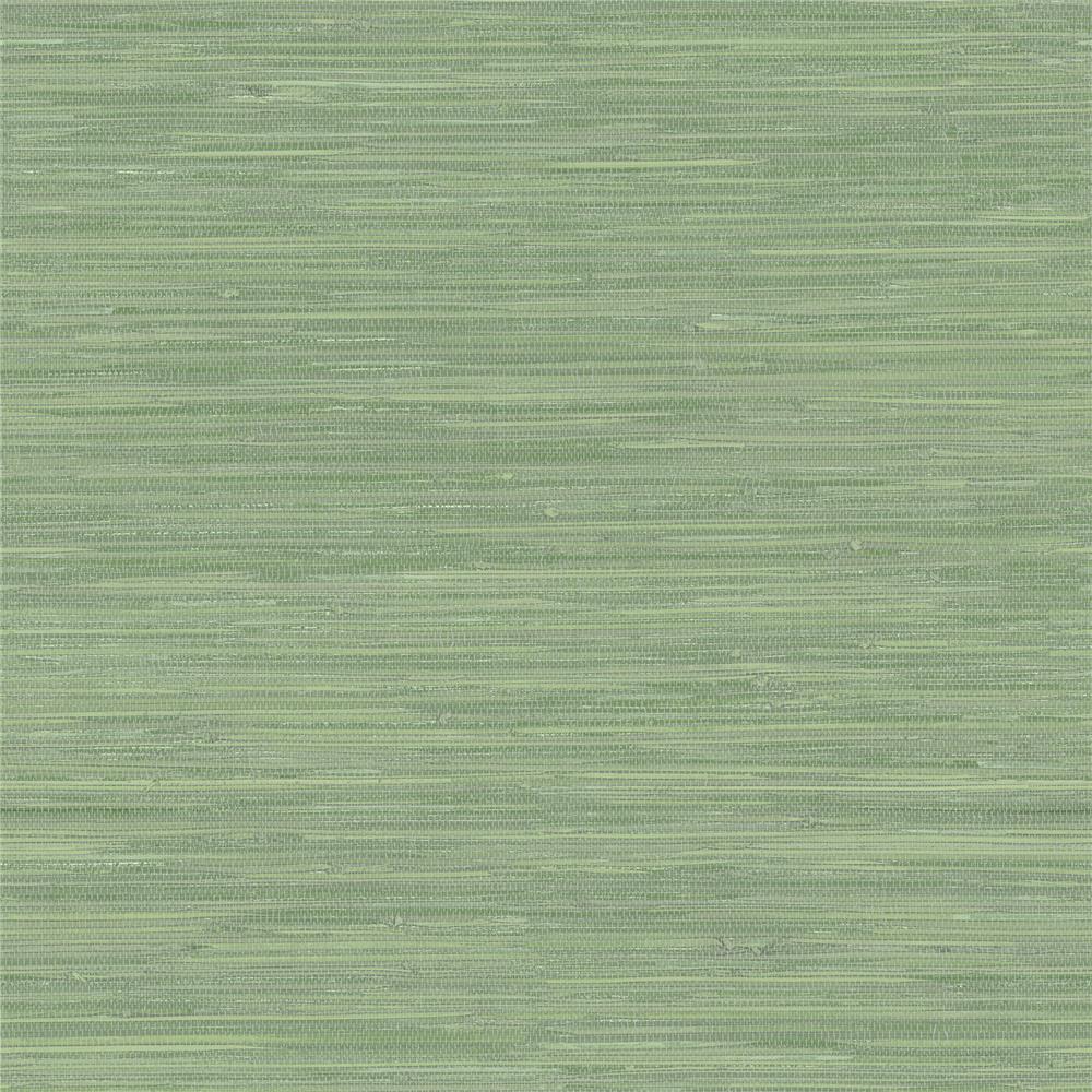 Chesapeake by Brewster 3120-256017 Sanibel Waverly Green Faux Grasscloth Wallpaper