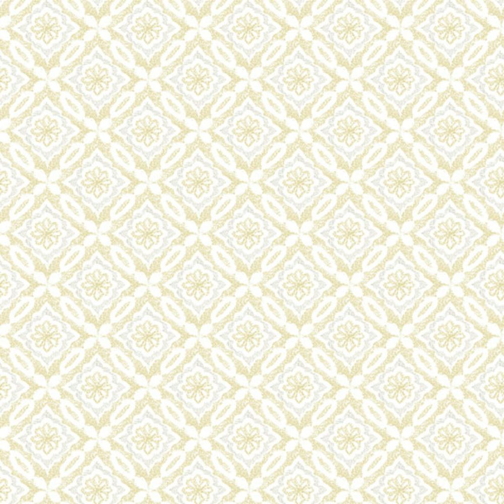 Chesapeake by Brewster 3122-10703 Hugson Yellow Quilted Damask Wallpaper