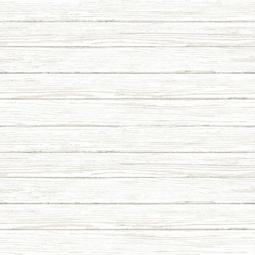 Chesapeake by Brewster 3122-11200 Ozma White Wood Plank Wallpaper