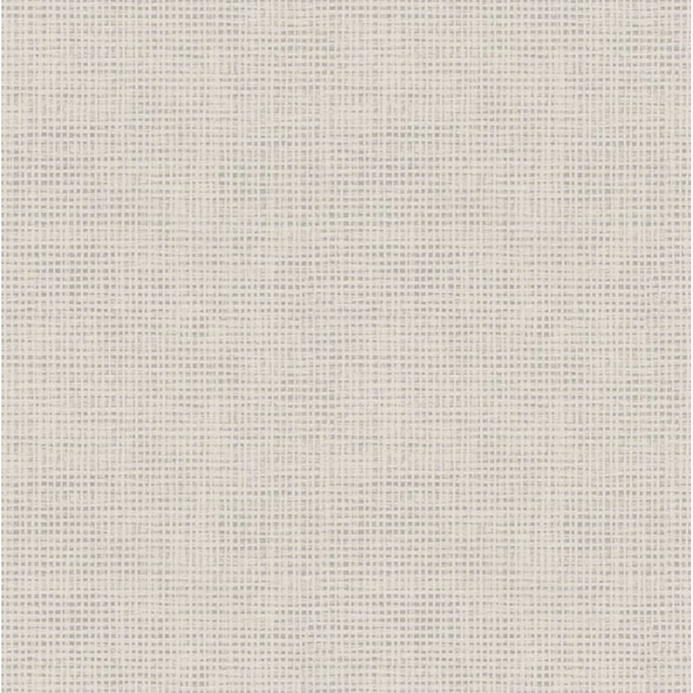 Chesapeake by Brewster 3123-10010 Nimmie Light Grey Basketweave Wallpaper