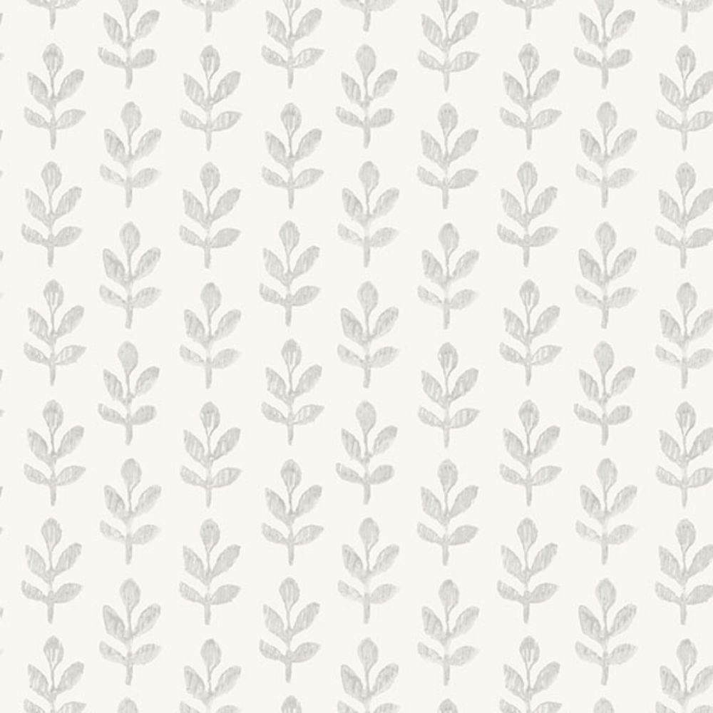 Chesapeake by Brewster 3123-13842 Whiskers Light Grey Leaf Wallpaper