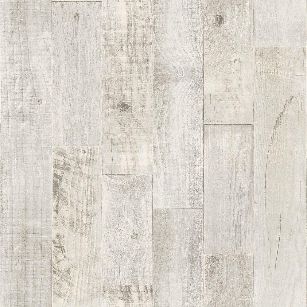 Chesapeake by Brewster 3124-12694 Chebacco Grey Wood Planks Wallpaper
