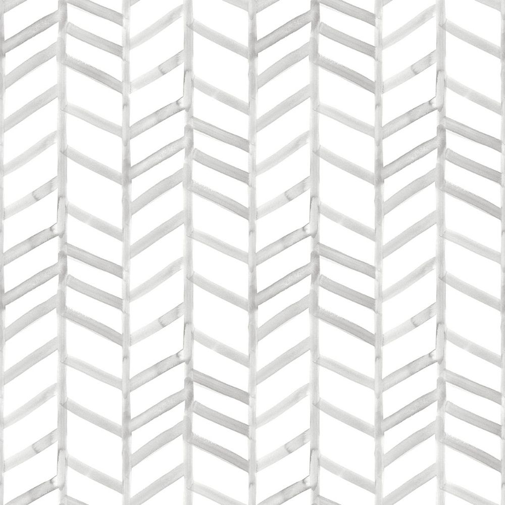 Chesapeake by Brewster 3124-13922 Fletching Grey Geometric Wallpaper