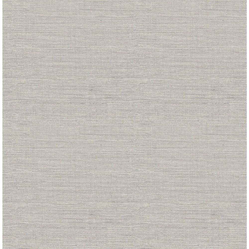 Chesapeake by Brewster 3124-24279 Agave Grey Faux Grasscloth Wallpaper