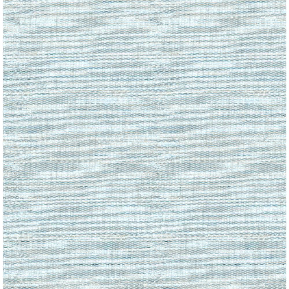 Chesapeake by Brewster 3124-24283 Agave Blue Faux Grasscloth Wallpaper