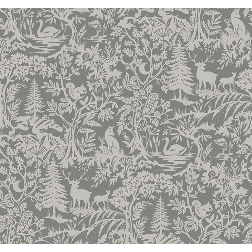 Chesapeake by Brewster 3125-72321 Alrick Charcoal Forest Venture Wallpaper