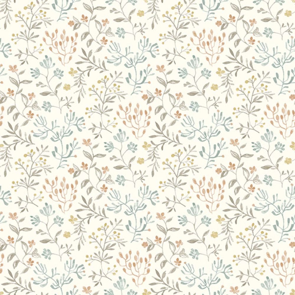 Chesapeake by Brewster 3125-72353 Tarragon Pastel Dainty Meadow Wallpaper