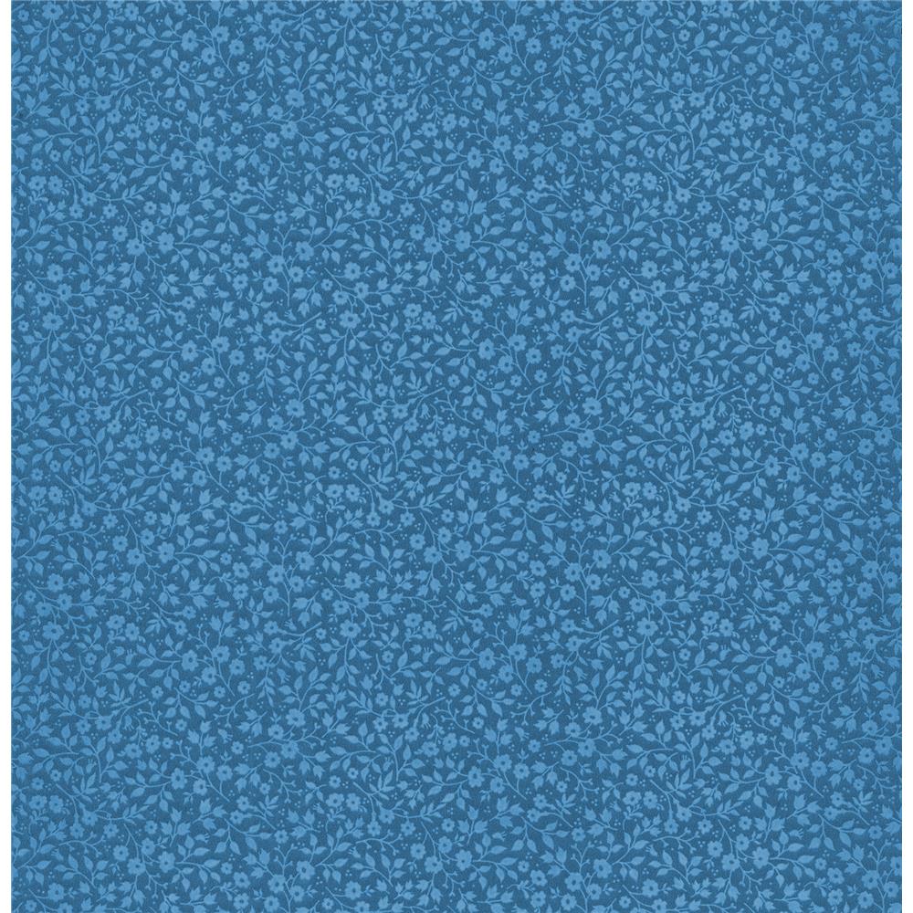 Eijffinger by Brewster 341065 Pip III Gretel Dark Blue Floral Meadow Wallpaper in Dark Blue