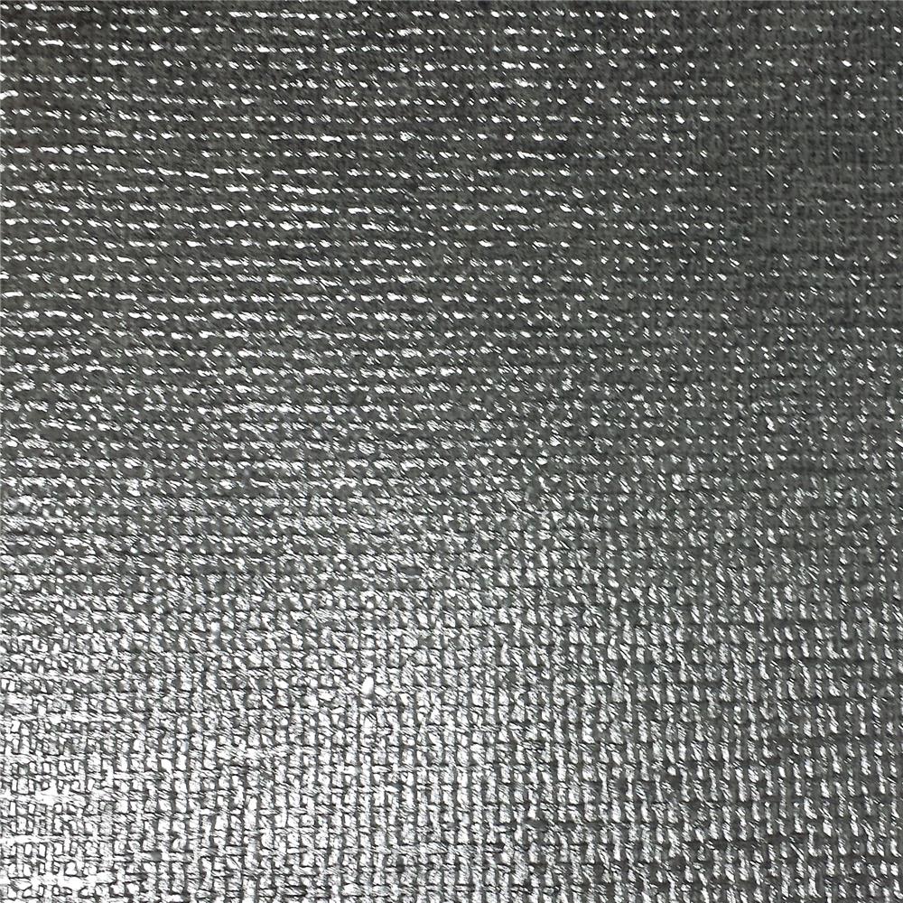 Eijffinger by Brewster 341799 Yasmin Ziba Silver Metallic Woven Texture Wallpaper in Silver