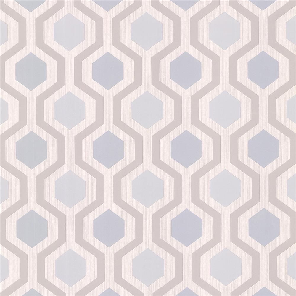 Brewster 347-20135 Kitchen & Bath Resource III Marina Gray Modern Geometric Wallpaper in Gray
