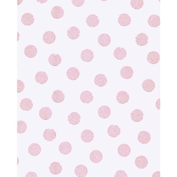 Eijffinger by Brewster 359061 Odette Pink Stamped Dots Wallpaper