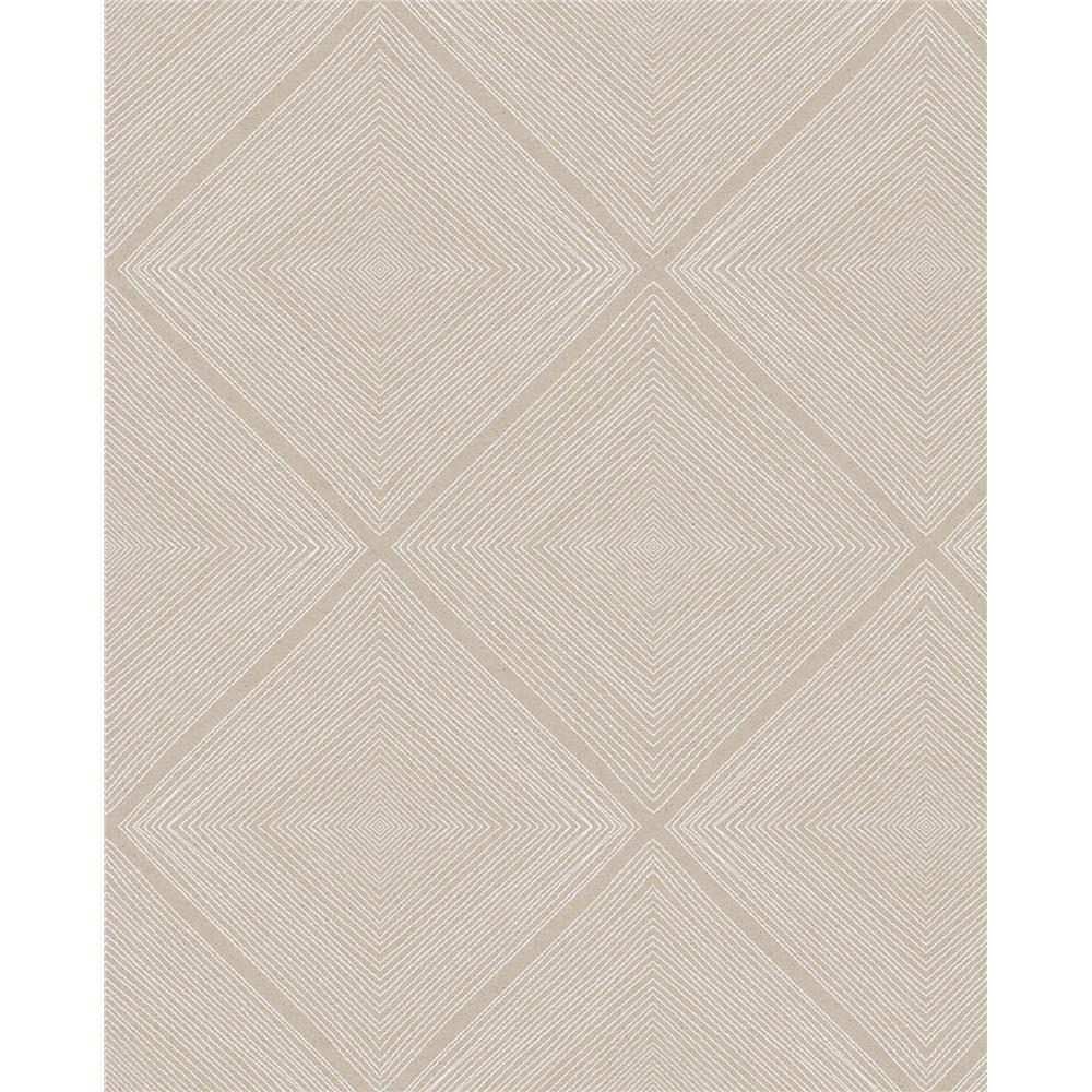 Eijffinger by Brewster 366020 Geonature Aries Taupe Geometric Wallpaper