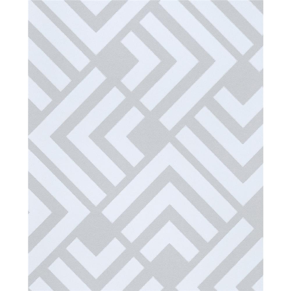 Eijffinger by Brewster 366044 Geonature Zig Grey Geometric Wallpaper
