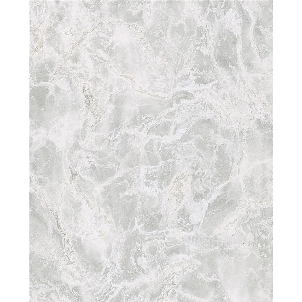Eijffinger by Brewster 369001 Botticino Silver Marble Wallpaper