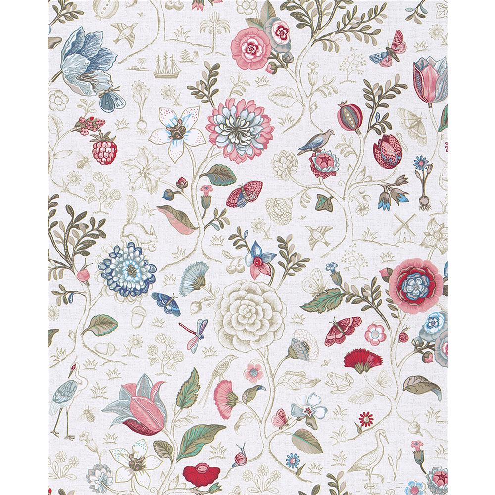 375000 - Eijffinger by Brewster 375000 Pip Studio Espen Bone Floral  Wallpaper - GoingDecor