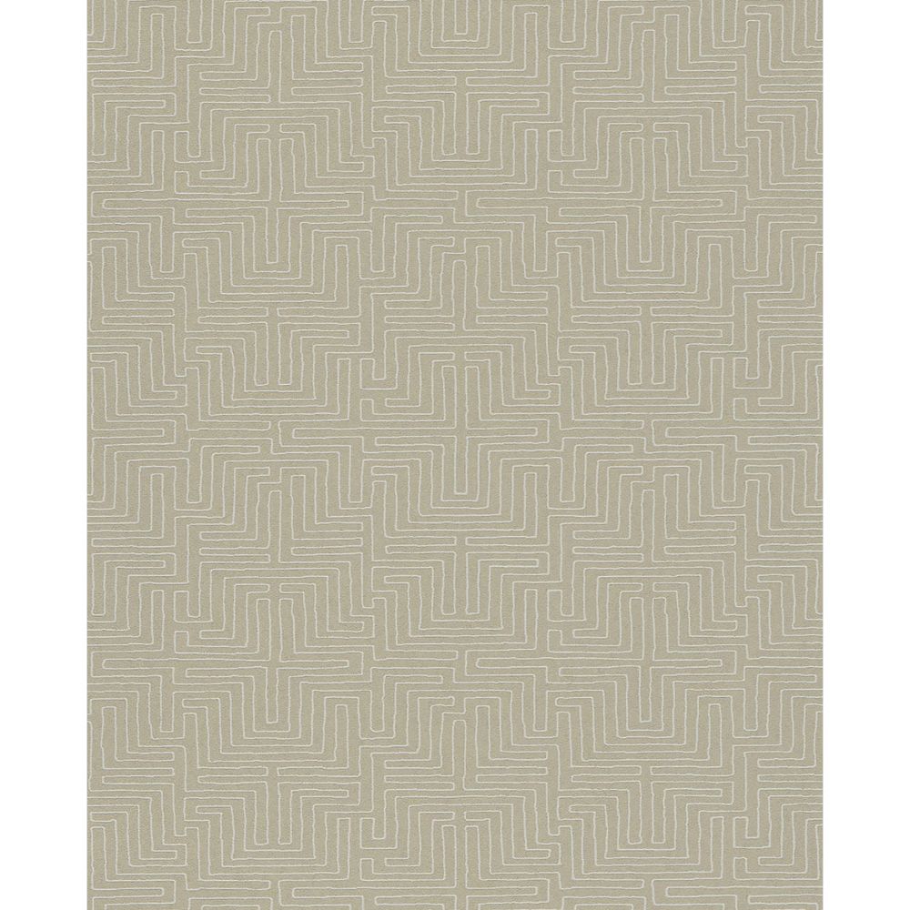 Eijffinger by Brewster 376064 Kairo Taupe Geometric Wallpaper