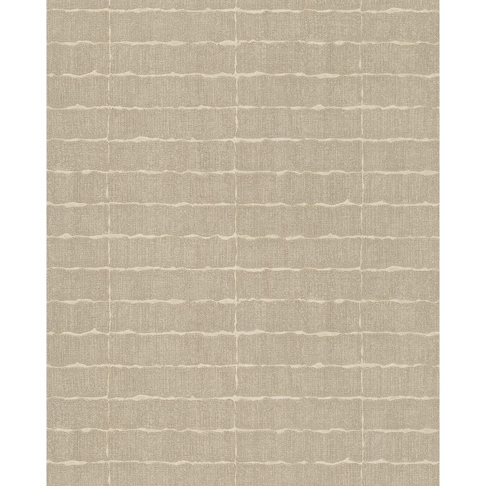 Eijffinger by Brewster 376074 Batna Taupe Brick Wallpaper