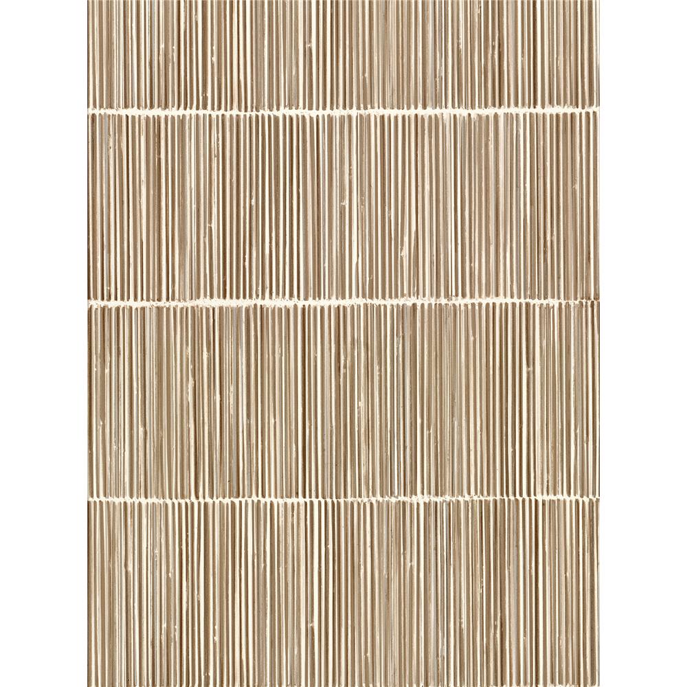 Eijffinger by Brewster 391513 Aspen Neutral Natural Stripe Wallpaper