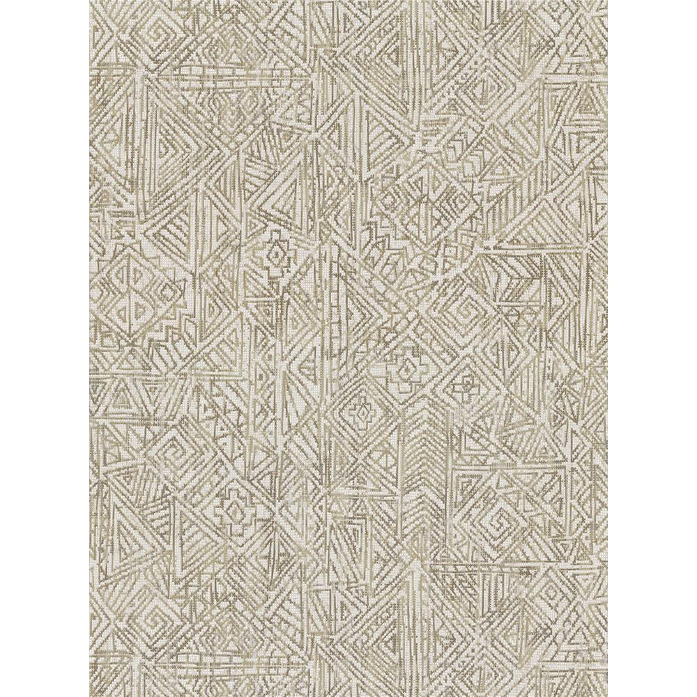 Eijffinger by Brewster 391523 Longmont Bone Global Geometric Wallpaper