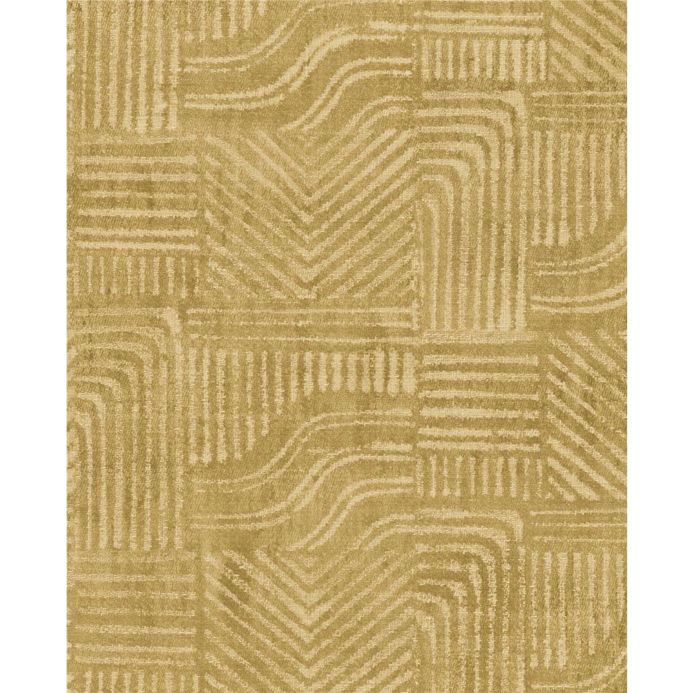 Eijffinger by Brewster 391535 Pueblo Mustard Global Geometric Wallpaper