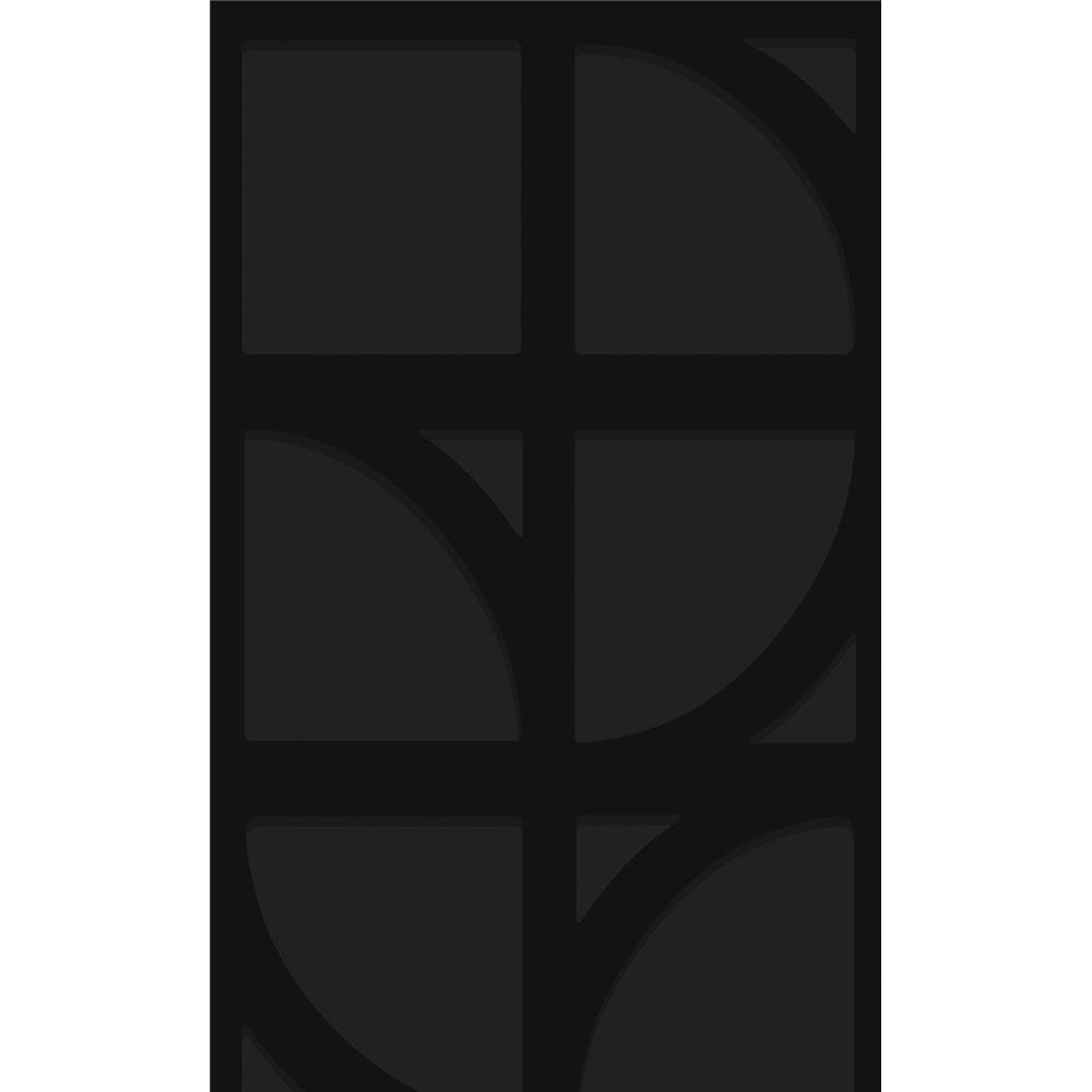 Eijffinger by Brewster 395806 Shapes Black Curved Trellis Wallpaper