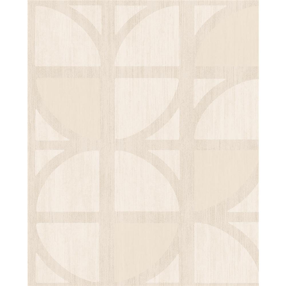 Eijffinger by Brewster 395810 Tulip Cream Geometric Trellis Wallpaper