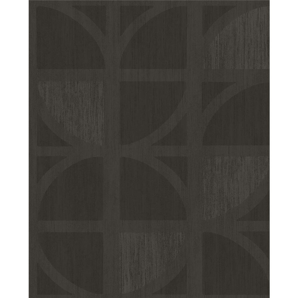 Eijffinger by Brewster 395814 Tulip Chocolate Geometric Trellis Wallpaper