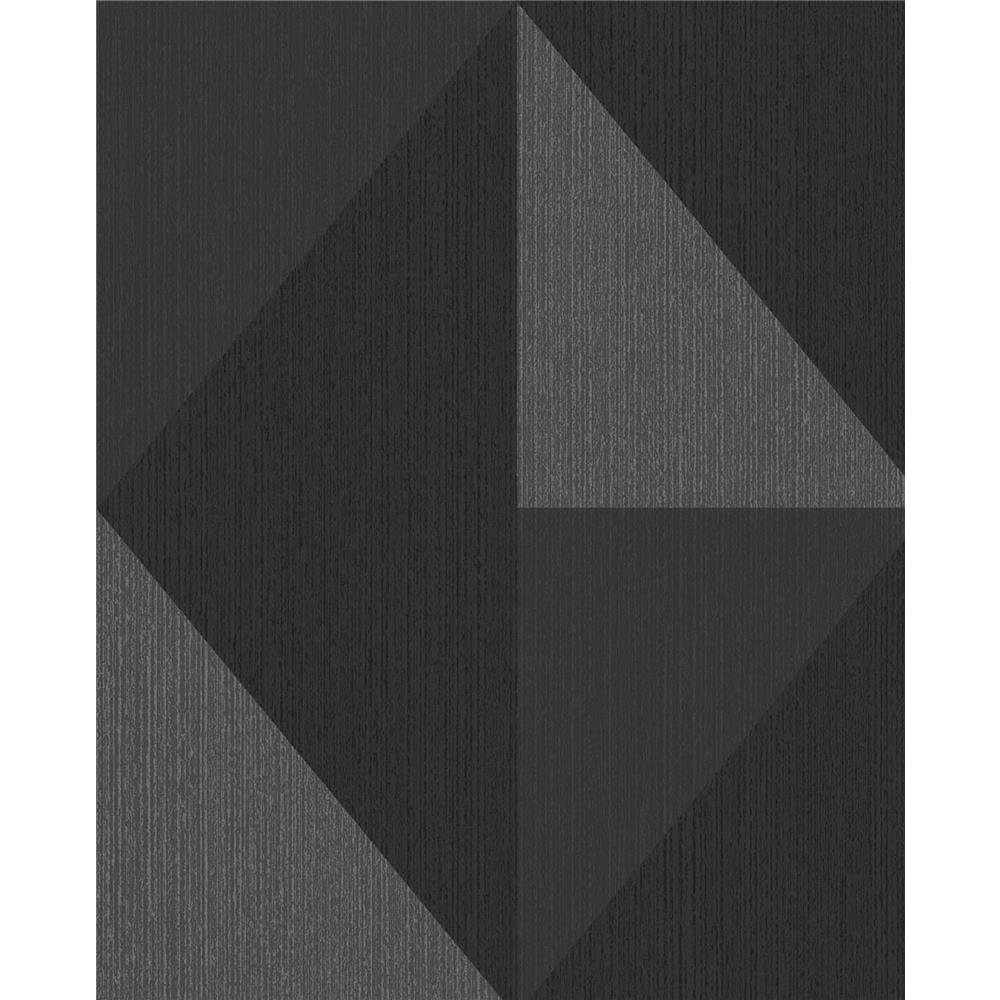 Eijffinger by Brewster 395824 Diamond Silver Tri-Tone Geometric Wallpaper