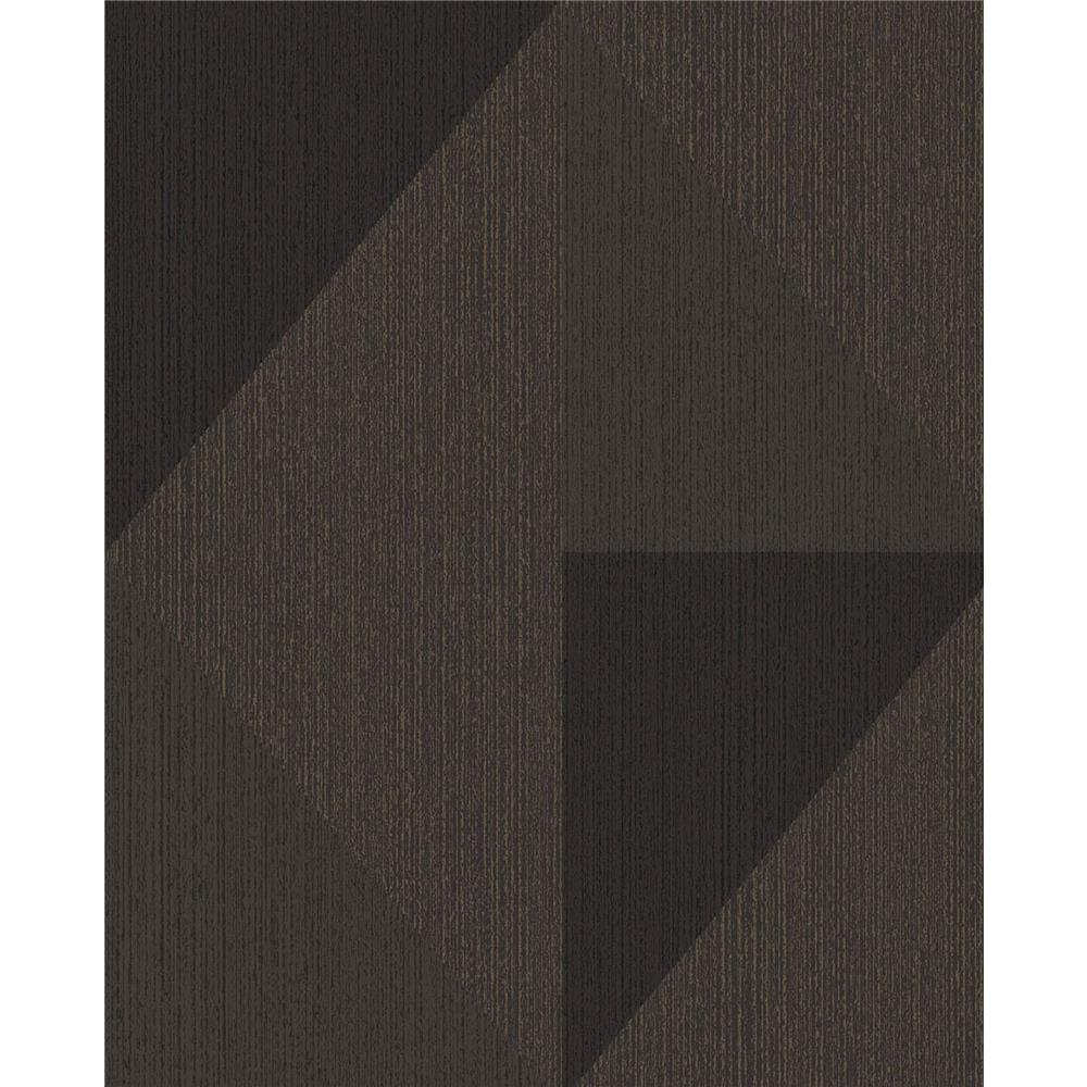 Eijffinger by Brewster 395825 Diamond Bronze Tri-Tone Geometric Wallpaper