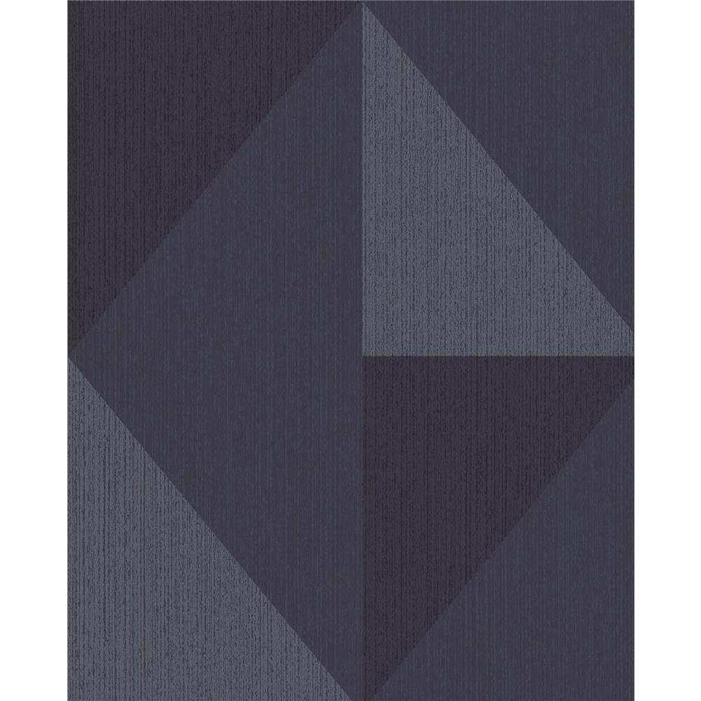Eijffinger by Brewster 395826 Diamond Blue Tri-Tone Geometric Wallpaper