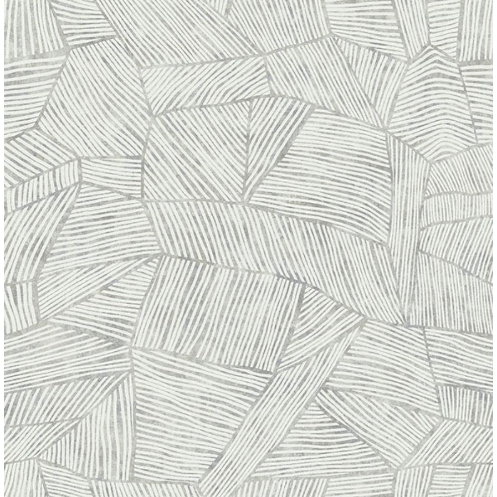 A-Street Prints by Brewster 4014-26402 Aldabra Grey Textured Geometric Wallpaper