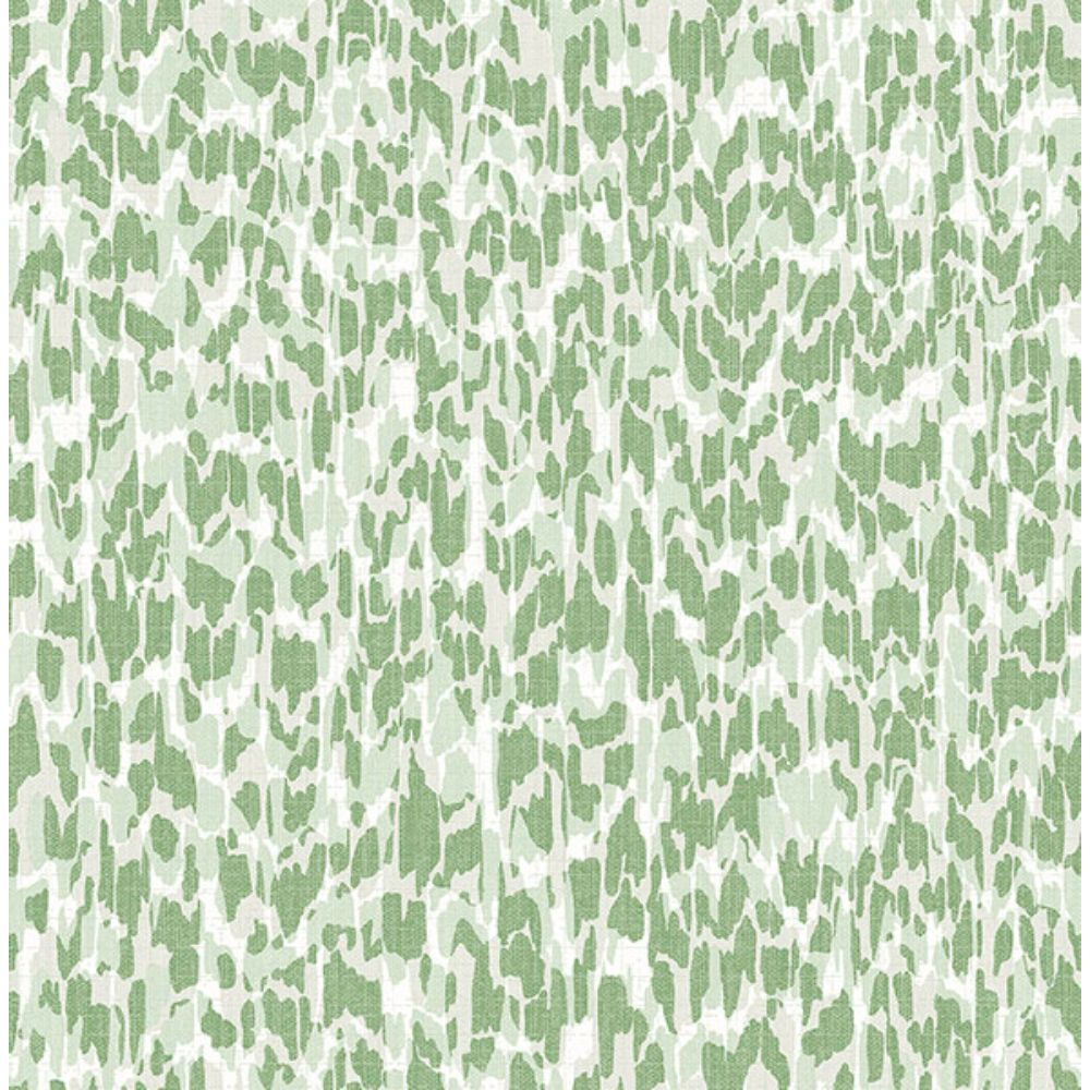A-Street Prints by Brewster 4014-26430 Flavia Green Animal Print Wallpaper
