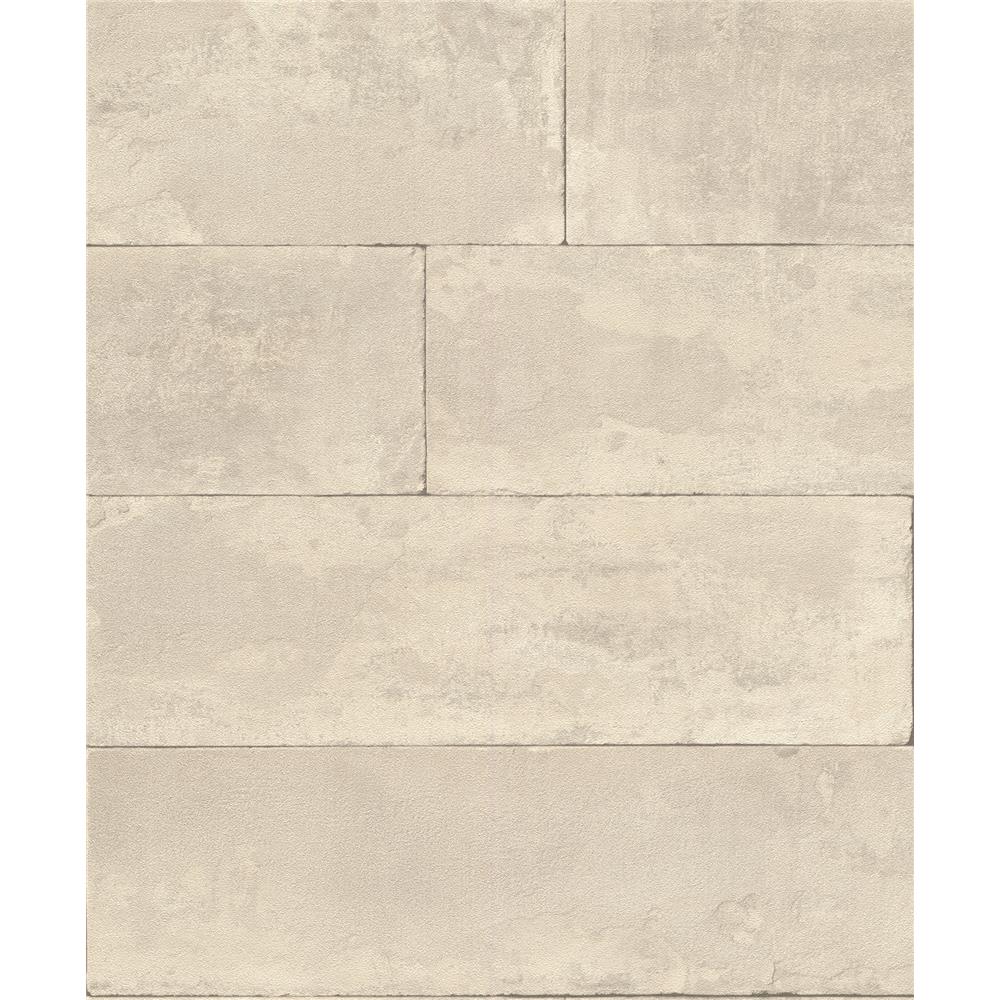 Advantage by Brewster 4015-426014 Lanier Neutral Stone Plank Wallpaper