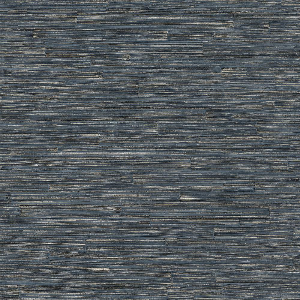Advantage by Brewster 4015-550580 Hutton Dark Blue Tile Wallpaper