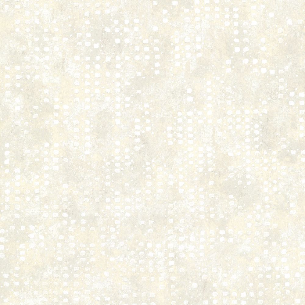 A-Street Prints by Brewster 4019-86413 Lustre Felsic Studded Cube Wallcovering in Cream