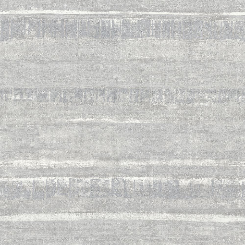 A-Street Prints by Brewster 4019-86417 Lustre Rakasa Distressed Stripe Wallcovering in Silver
