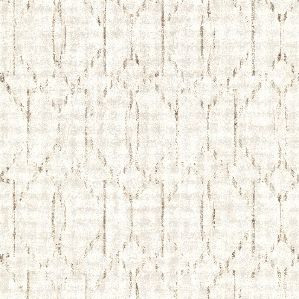 A-Street Prints by Brewster 4019-86448 Lustre Ziva Trellis Wallcovering in Cream