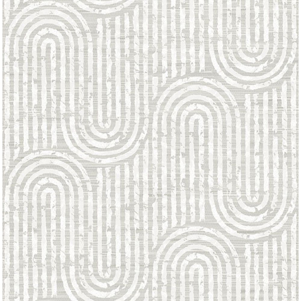A-Street Prints by Brewster 4034-26787 Trippet Bone Zen Waves Wallpaper by Scott Living