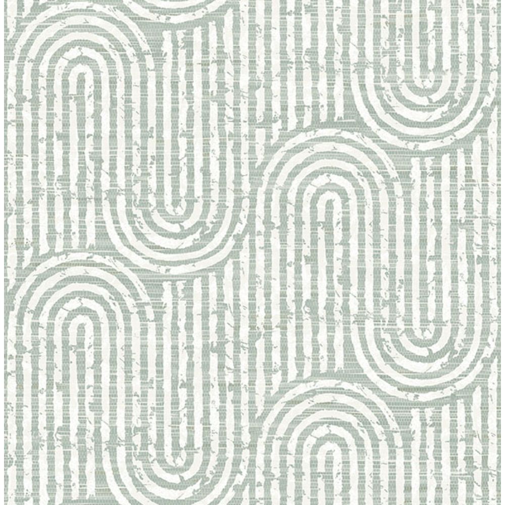 A-Street Prints by Brewster 4034-26789 Trippet Sage Zen Waves Wallpaper by Scott Living