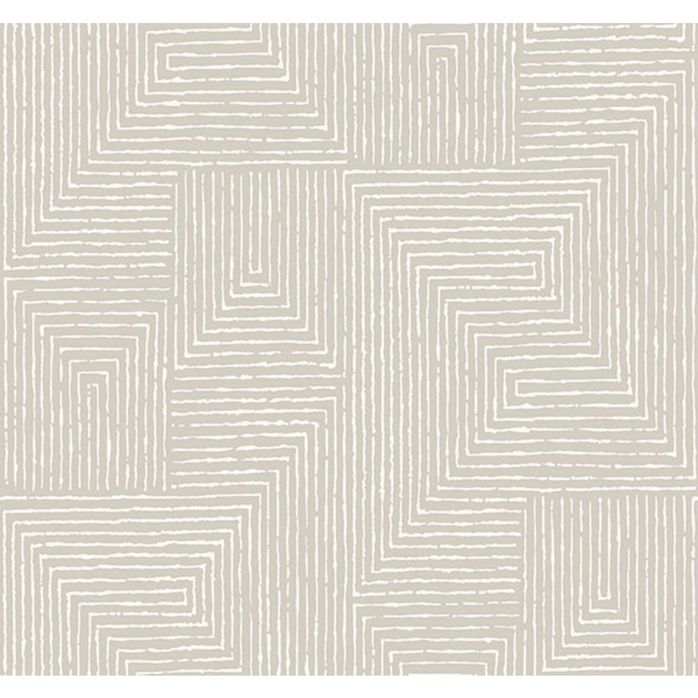 A-Street Prints by Brewster 4034-72141 Mortenson Light Grey Geometric Wallpaper by Scott Living