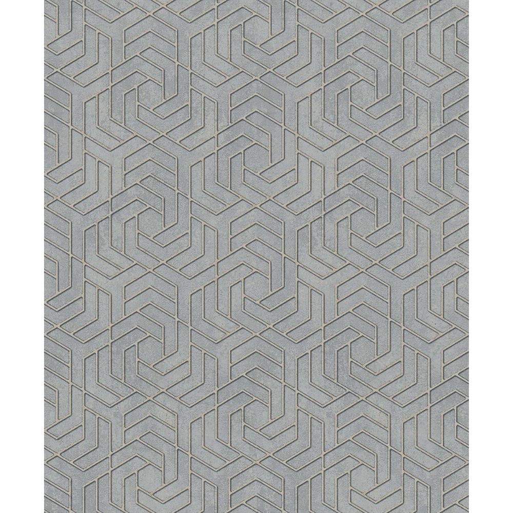 Advantage by Brewster 4035-32610 Tama Grey Geometric Wallpaper