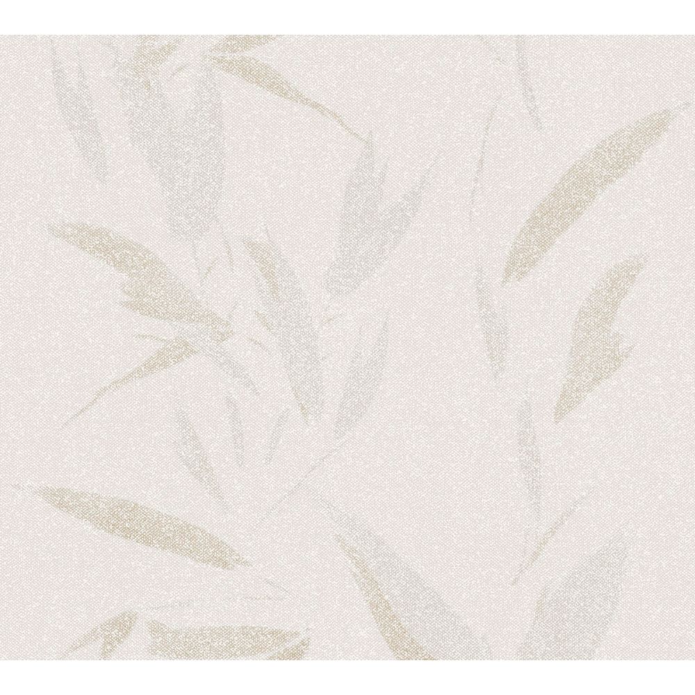 Advantage by Brewster 4035-37549-5 Kaiya Cream Leaves Wallpaper